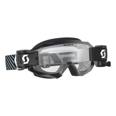 SCOTT Gogle Hustle X MX WFS black/white / clear works