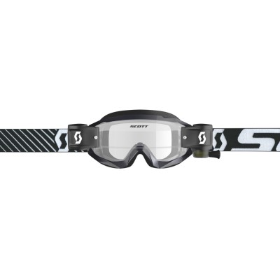 SCOTT Gogle Hustle X MX WFS black/white / clear works