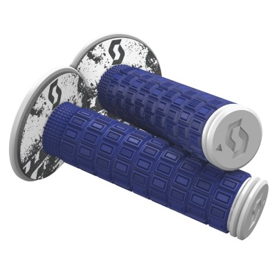 SCOTT Rączki Grip Mellow + Donut blue/white