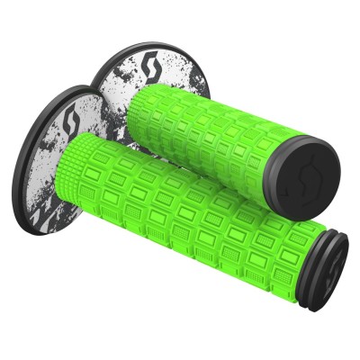 SCOTT Rączki Grip Mellow + Donut neon green/black