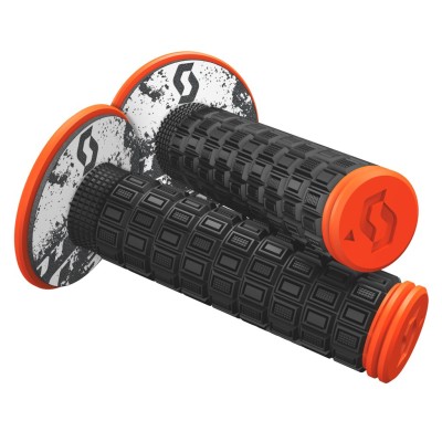 SCOTT Rączki Grip Mellow + Donut black/neon orange