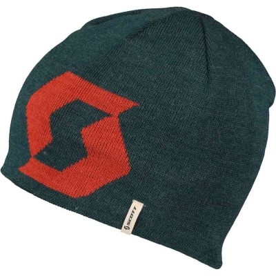 SCOTT Czapka Beanie Team 10 aruba green/magma red one size