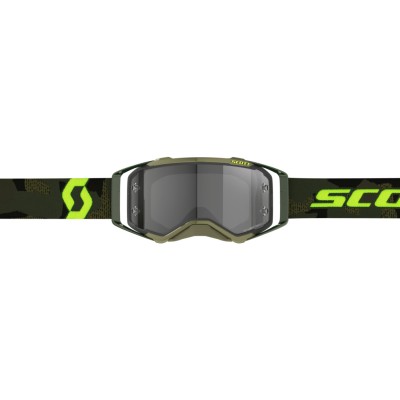 SCOTT Gogle Prospect LS kaki green/neon yellow / light sensitive grey work