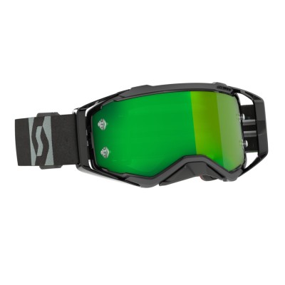 SCOTT Gogle Prospect black/grey / green chrome works
