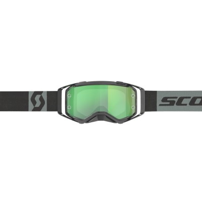 SCOTT Gogle Prospect black/grey / green chrome works