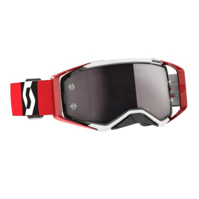 SCOTT Gogle Prospect red/black / silver chrome works