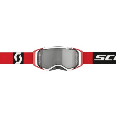 SCOTT Gogle Prospect red/black / silver chrome works