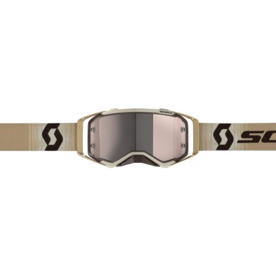 SCOTT Gogle Prospect beige/brown / silver chrome works