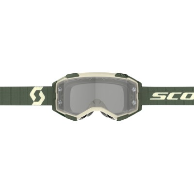 SCOTT Gogle Fury LS kaki green / light sensitive grey work