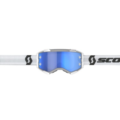 SCOTT Gogle Fury white / blue chrome works