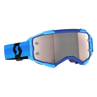 SCOTT Gogle Fury blue/black / silver chrome works