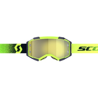 SCOTT Gogle Fury neon green/neon yellow / yellow chrome works