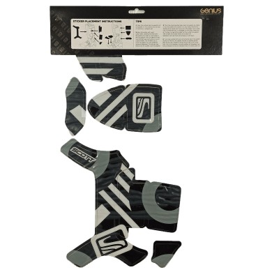 SCOTT Naklejki Genius Boots Pinned Sticker Kit grey