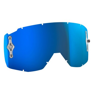 SCOTT Szybka MX Lens Primal/Hustle/Tyrant/Split SGL AFC Works electric blue chrome