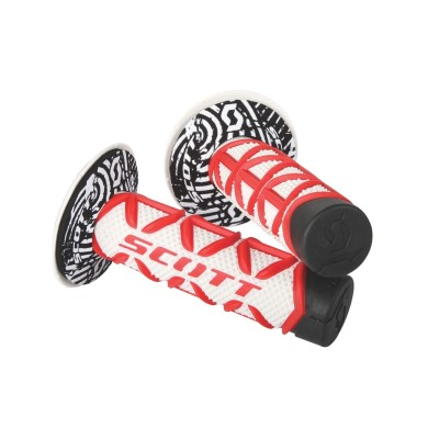 SCOTT Rączki Grip Diamond + Donut red/white