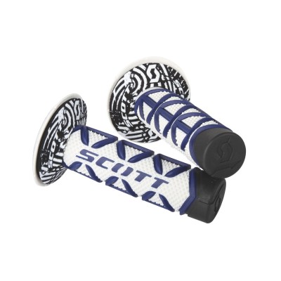 SCOTT Rączki Grip Diamond + Donut blue/white