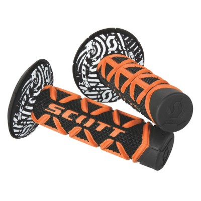 SCOTT Rączki Grip Diamond + Donut orange/black