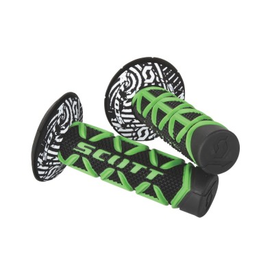 SCOTT Rączki Grip Diamond + Donut green/black