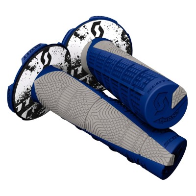 SCOTT Rączki Grip Duece + Donut grey/blue