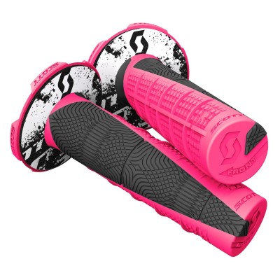 SCOTT Rączki Grip Duece + Donut pink/black