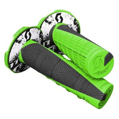 SCOTT Rączki Grip Duece + Donut neon green/black