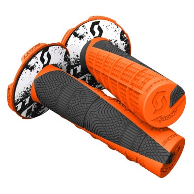 SCOTT Rączki Grip Duece + Donut neon orange/black