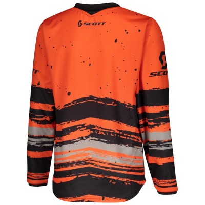 SCOTT Bluza Junior Jersey 350 Noise orange/black