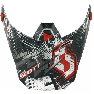 SCOTT Daszek Visor 350 Bolt red/black one size