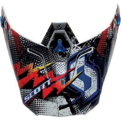 SCOTT Daszek Visor 350 Bolt red/blue one size