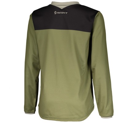 SCOTT Bluza Junior Jersey 350 Dirt green tan
