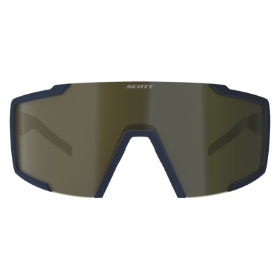 SCOTT Okulary Sunglasses Shield submariner blue / gold chrome