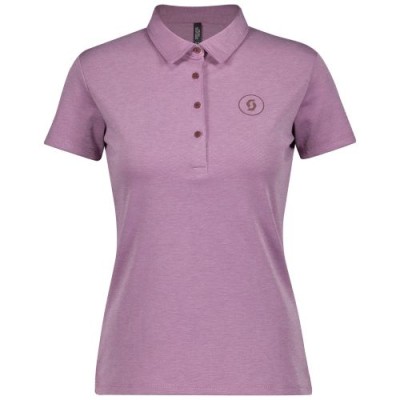 SCOTT Koszulka Damska Polo10 Casual s/sl cassis pink
