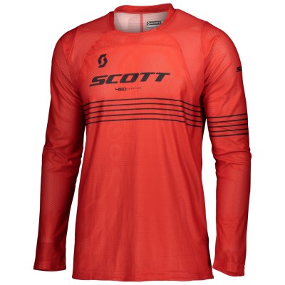 SCOTT Bluza Jersey 450 Angled Light red/black