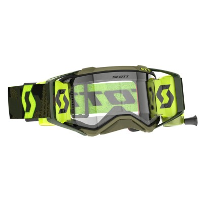 SCOTT Gogle Prospect Super WFS kaki green/neon yellow / clear works