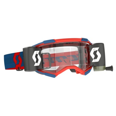 SCOTT Gogle Fury WFS dark blue/neon red / clear works