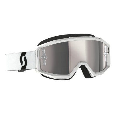 SCOTT Gogle Primal white / silver chrome works