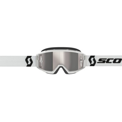 SCOTT Gogle Primal white / silver chrome works