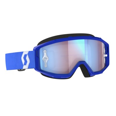 SCOTT Gogle Primal blue/white / blue chrome works