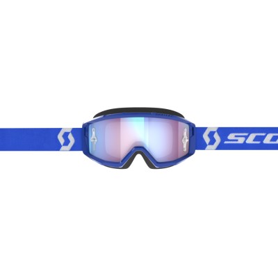 SCOTT Gogle Primal blue/white / blue chrome works