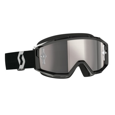 SCOTT Gogle Primal black/white / silver chrome works