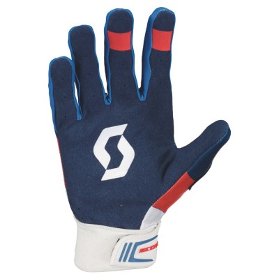 SCOTT Rękawice Glove 450 Angled blue/red