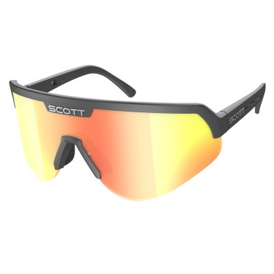 SCOTT Okulary Sunglasses Sport Shield black / red chrome