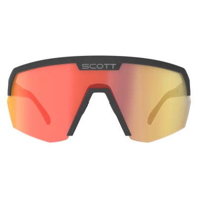 SCOTT Okulary Sunglasses Sport Shield black / red chrome