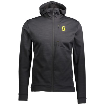 SCOTT Bluza Męska Hoody Defined FT black/sulphur yellow
