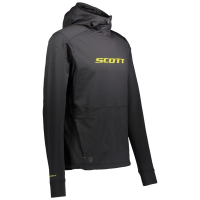 SCOTT Bluza Męska Pullover Defined FT black/suplphur yellow