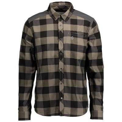 SCOTT Koszula Męska Shirt Check FT l/sl dust beige/dark grey