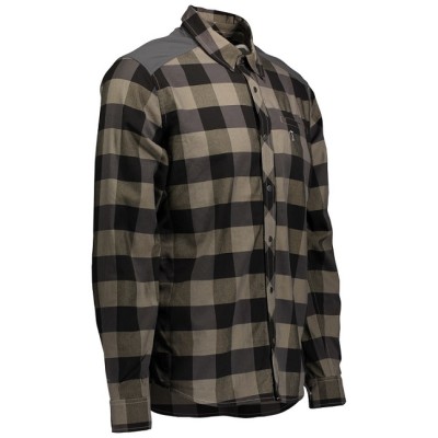 SCOTT Koszula Męska Shirt Check FT l/sl dust beige/dark grey