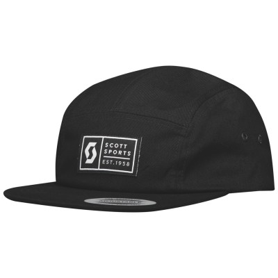 SCOTT Czapka Cap 5-Panels black one size