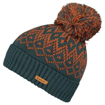 SCOTT Czapka Damska Beanie MTN 40 aruba green/earth red one size