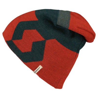 SCOTT Czapka Beanie Team 30 aruba green/magma red one size
